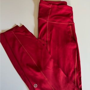 Lululemon Fast & Free 7/8 tight ll *non reflective nulux 25”